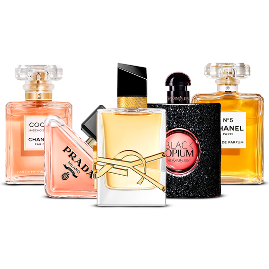 Zestaw 5 Perfum – Coco Mademoiselle, Prada Paradoxe, Libre, Black Opium i Chanel N°5 [100 ml każdy]