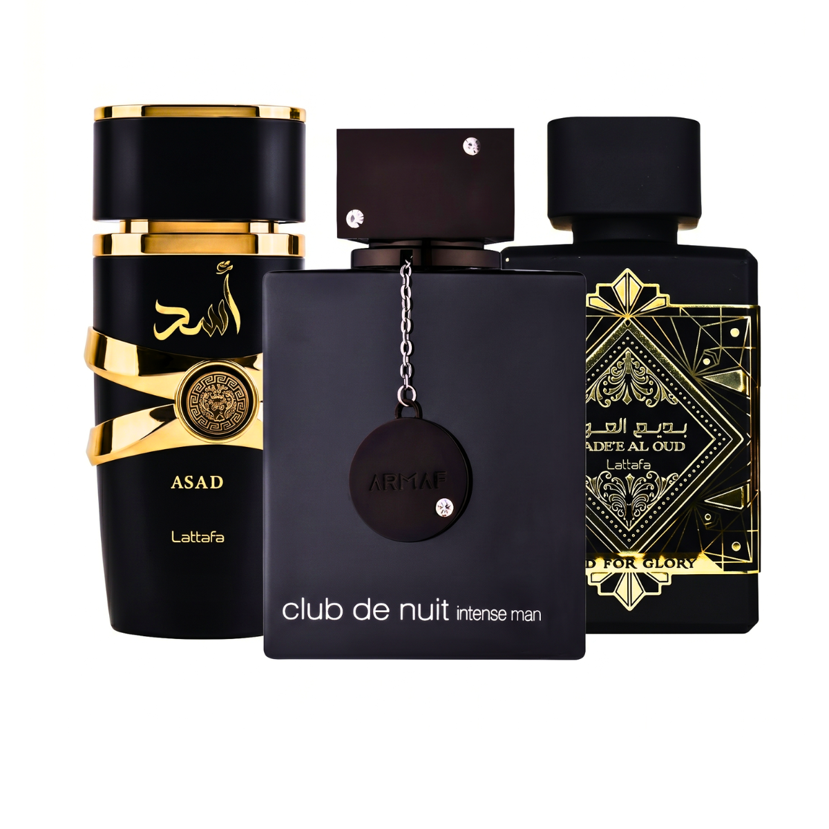 Zestaw 3 Perfum | Club de Nuit Intense Man + Lattafa Asad + Oud for Glory 100 ml