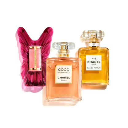 Zestaw 3 perfum | CAROLINA HERRERA La Bomba, Coco Mademoiselle, Chanel N°5 - 100ml