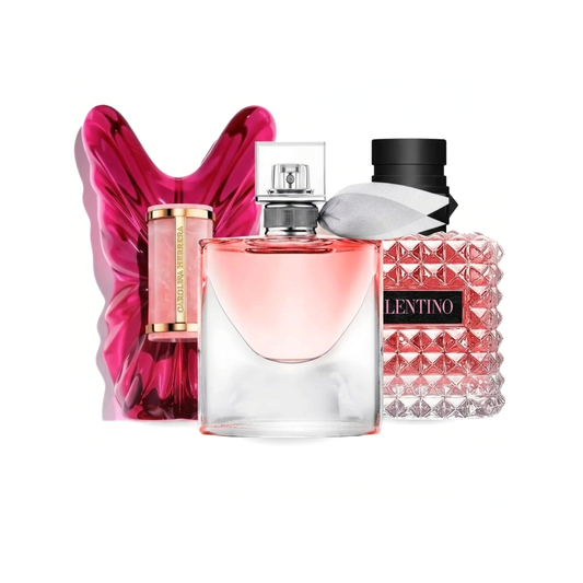 Zestaw 3 perfum | CAROLINA HERRERA La Bomba, Lancôme LA VIE EST BELLE, Valentino Born In Roma Donna - 100ml
