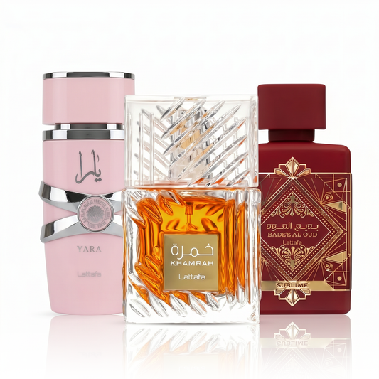 Zestaw 3 Perfum | Yara Lattafa + Khamrah + Bade'e Al Oud Sublime 100 ml